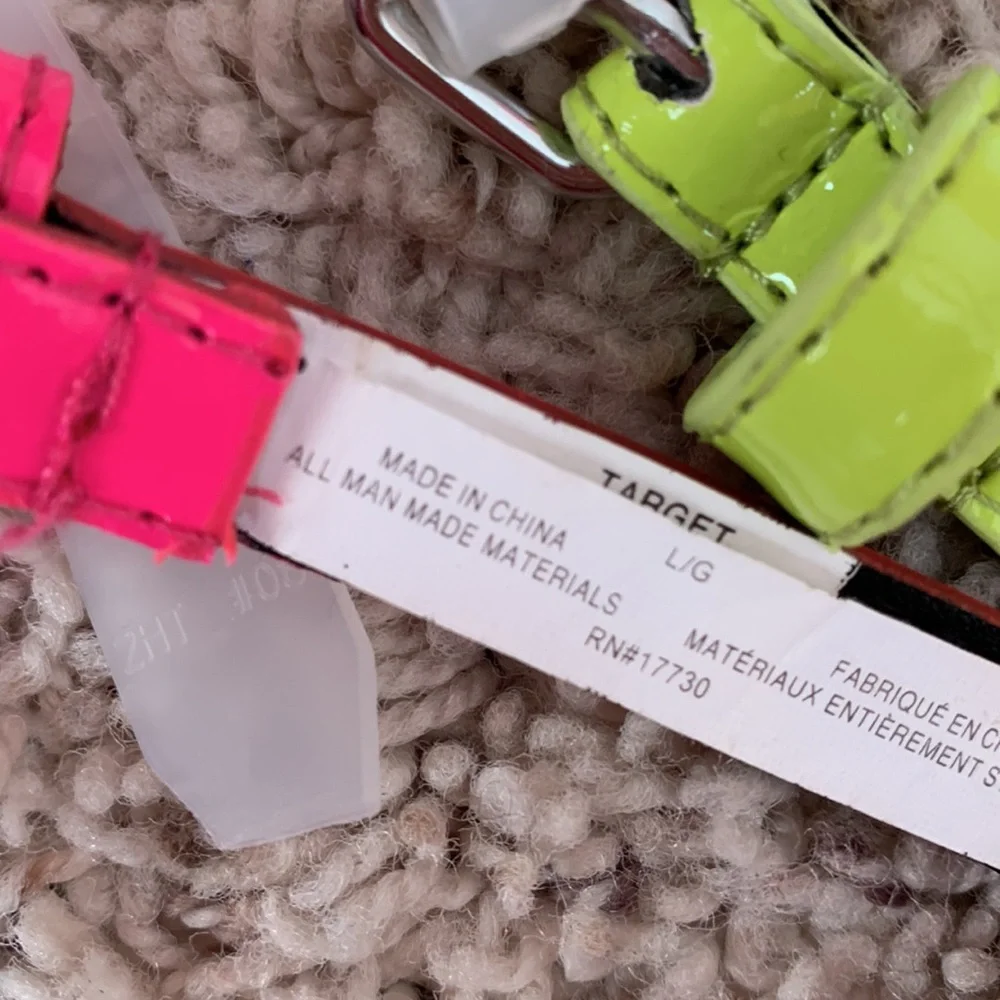 Set of 2 New girl’s belts